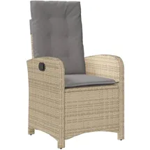 vidaXL Gartensessel 59 x 59 x 108 cm beige