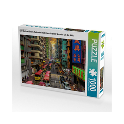 CALVENDO Puzzle CALVENDO Puzzle Weltreise - In zwölf Monaten um di, 1000 Puzzleteile