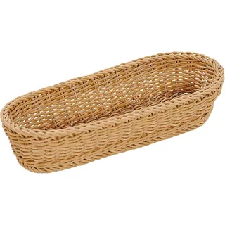 KESPER 17848 Baguette-Korb, Kunststoffgeflecht, Maße - 42 x 13.5 x 7 cm