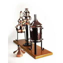 `CopperGarden®` Tischdestille CHARENTAIS 0,5 Liter  Spiritusbrenner