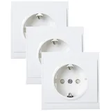 Kopp Schuko-Steckdose Malta Unterputz Weiß 1 St.