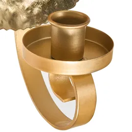 Beliani 2er-Set Kerzenständer FEIJO Metall 44 cm Gold