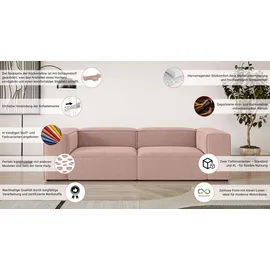OTTO home Big-Sofa OTTO HOME "HAILY Modularsofa, Verlässliche Qualität, Sitztiefe 70 cm", beige (creme), B:260cm H:72cm T:100cm, 100% Polyester, Sofas, Big-Sofa, als Modul oder separat verwendbar, für individuelle Zusammenstellung