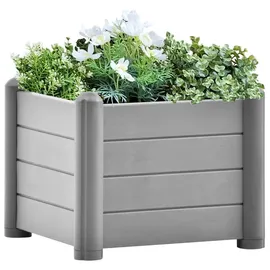 furnicato Hochbeet Elegantes 43 x 43 x 35 cm Grau