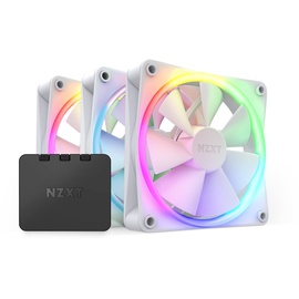 NZXT F120 RGB Matte White, Weiß LED-Steuerung, 120mm, 3er-Pack (RF-R12TF-W1)