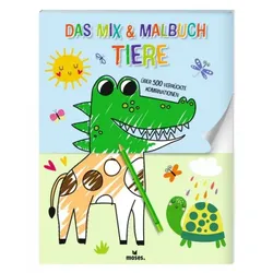 Moses Das Mix & Malbuch Tiere