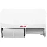 CWS Paradise Toilettenpapierspender 4604000 2 Rollen, mit Schloss, vormontiert mit Panel, weiß