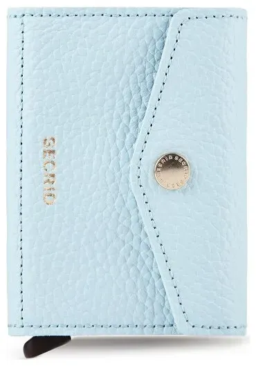 Secrid Enveloppe Geldbörse RFID Schutz Leder 10 cm  blau