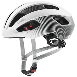 Uvex rise cc Women's Edition - sicherer Performance-Helm für Damen - individuelle Größenanpassung - optimierte Belüftung - white-grey matt 56-59