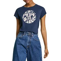 Pepe Jeans Elvia Kurzarm-t-shirt - Marine Blue - S