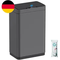 Mbillion Automatischer Mülleimer, 50L, Berührungsloser Sensor, Edelstahl, Intell