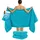 hammetex Handtuchset 80 x 200 cm blau 2 St.