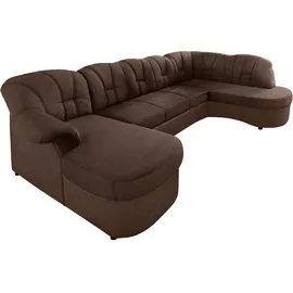 DOMO collection Wohnlandschaft Flores, wahlweise mit Bettfunktion, wahlweise mit Federkern (nicht bei Microfaser PRIMABELLE®-Struktur möglich), frei im Raum stellbar