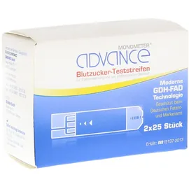 MEDICO-LAB GmbH Advance Monometer Blutzucker Teststr.GDH 2X25 St