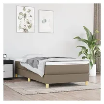 vidaXL Bettgestell 100 x 200 cm Taupe