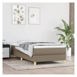 vidaXL Bettgestell 100 x 200 cm Taupe