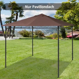 Outsunny Pavillondach für Pavillon, kaffeefarben, 300 x 2,95 m