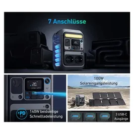 Anker SOLIX C300X Tragbare Powerstation 288Wh