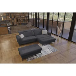 Ecksofa SIT & MORE "Bolero L-Form", grau, B:290cm H:88cm T:178cm, 100% Polyester, Sofas