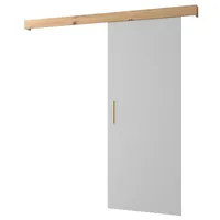 Schiebetür Komplettset - Schiebetürsystem Salwador 1 - Schiebetüren - Trennwände - Raumteiler - Innentüren, Tür 90 x 204 cm - Schiebetür Schiene - Zimmertür mit Schiebetür Griff - Saloontür