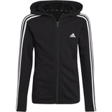 Adidas Essentials 3-Streifen Full-Zip Kapuzenjacke Black / White 170