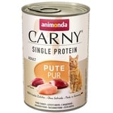 Carny Katzen Nassfutter Single Protein Pute Pur (6 x 400g), Katzen Nassfutter mit nur einer Proteinquelle von animonda, Katzenfutter für ausgewachsene Katzen