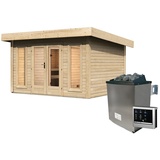 Karibu Nordin inkl. 9 kW Ofen + ext. Steuerung