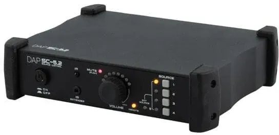DAP SC-5.2 Source Control, Stereo-Audiosignalwahlschalter und Lautstärkeregler