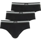 jockey® Cotton Stretch Brief schwarz S 3er Pack