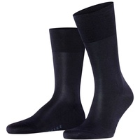 Falke Socken Tiago Strümpfe, Baumwolle, Logo, lang, einfarbig Dunkelblau 45-46