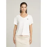 G-Star Open V-Neck Relaxed Top", - Weiß - Damen, - S