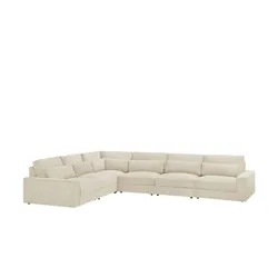 Ecksofa  Branna , creme , Maße (cm): B: 412 H: 88 T: 322