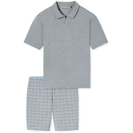 SCHIESSER Pyjama Selected Premium Jacquard Grau S (48)