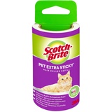 3M Scotch-Brite Pet Extra Sticky Haarfusselrolle - Ersatzrolle, für Tierhaarenfusselroller, Schwarz, Weiß, Nicht zutreffend