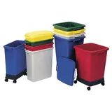 Graf Abfall- und Wertstoffsammler 60 l H590xB285xT555mm PE grau GRAF