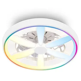 Briloner Deckenventilator 48 cm Rund Weiß
