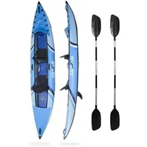 Coasto Lotus 2 Personen Kajak SET aufblasbar Drop-Stich & PVC Kanu Boot Kayak Pa