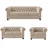 S-Style Chesterfield Polstergarnitur 3+2+1 Cleo Blink ¦ beige ¦ Maße (cm): B: 203 H: 72