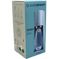 SodaStream Soda Maker Terra Trinkwassersprudler lichtblau mit CO2 ink 1x Flasche