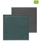 Freeform Duo - Untersetzer Petrol/Anthrazit, 4er Set