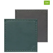 Freeform Duo - Untersetzer Petrol/Anthrazit, 4er Set