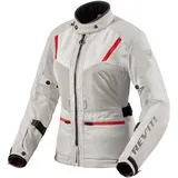 RevIt! Revit Levante 2 H2O Damen Motorrad Textiljacke, silber, Größe 44