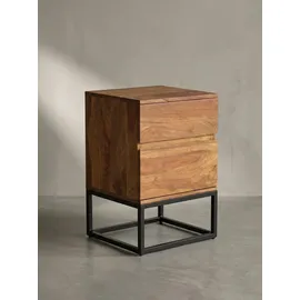 KADIMA DESIGN Nachtschrank 40x38x60 cm Braun