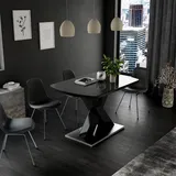 Vicco Esstisch Chinto Schwarz, 120 x 80 cm