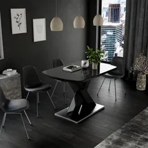 Vicco Esstisch Chinto Schwarz, 120 x 80 cm