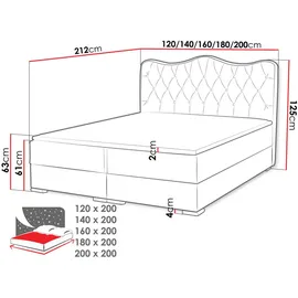 Mirjan24 Sultan 120 x 200 cm H3 Weiß