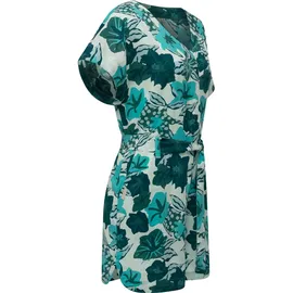 Ragwear Jumpsuit Salwin Kurzer Overall mit Taillen-Bindeband blau XL (42)