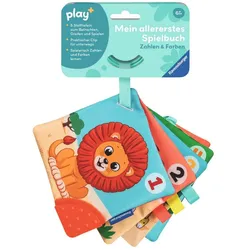 Ravensburger 4854 play+ Mein allererstes Spielbuch: Zahlen und Farben, Stoffbuch, Kuschelbuch, Farben, Zahlen