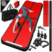 Kesser KESSER® Turnmatte Aufblasbar Airtrack Fitness-Matte Gymnastikmatte inkl. Tragetasche & elektr. Luftpumpe Yogamatte, Tumbling Matten, Trainingsmatte, Turn- & Fitness
