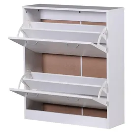 KADIMA DESIGN Kiel 75 x 87 x 24 cm 2 Fächer weiß matt / weiß